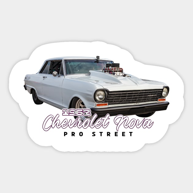 1962 Chevrolet Nova Pro Street Sticker by Gestalt Imagery